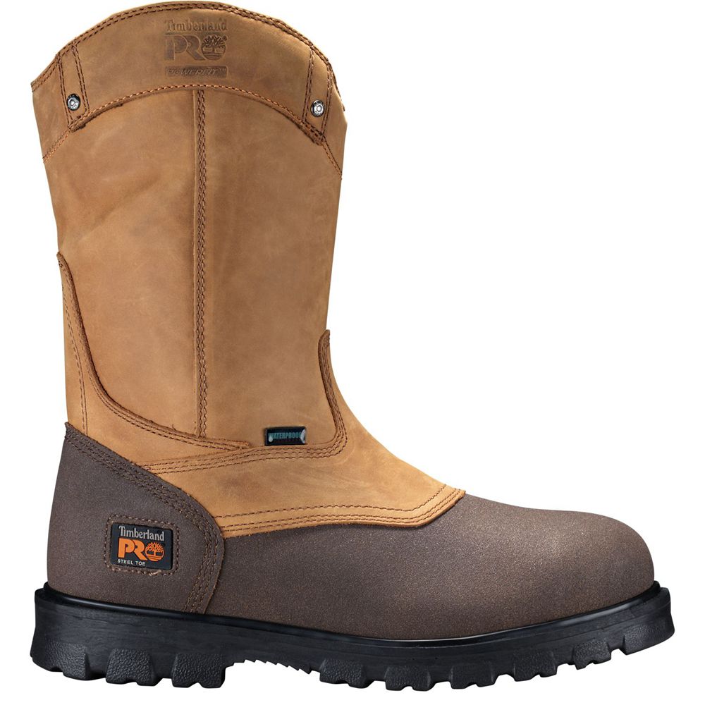 Botas Pro Timberland Hombre Pro Rigmaster Steel Toe Wellington Marrones - Chile AHW-574906